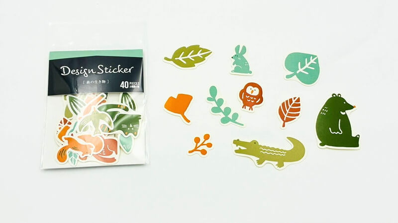 フレークシール 森の生き物